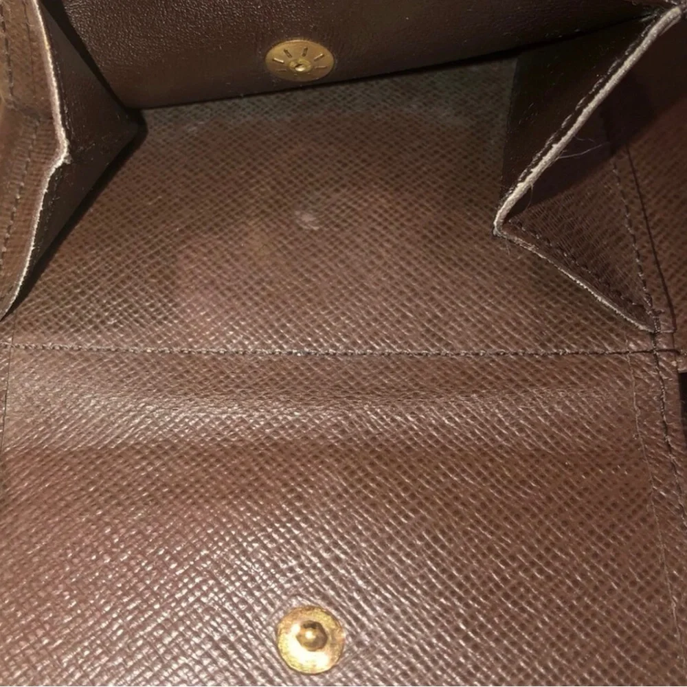 LOUIS VUITTON Damier Ebene Portefeiulle Florin Bifold Brown Checkered Wallet